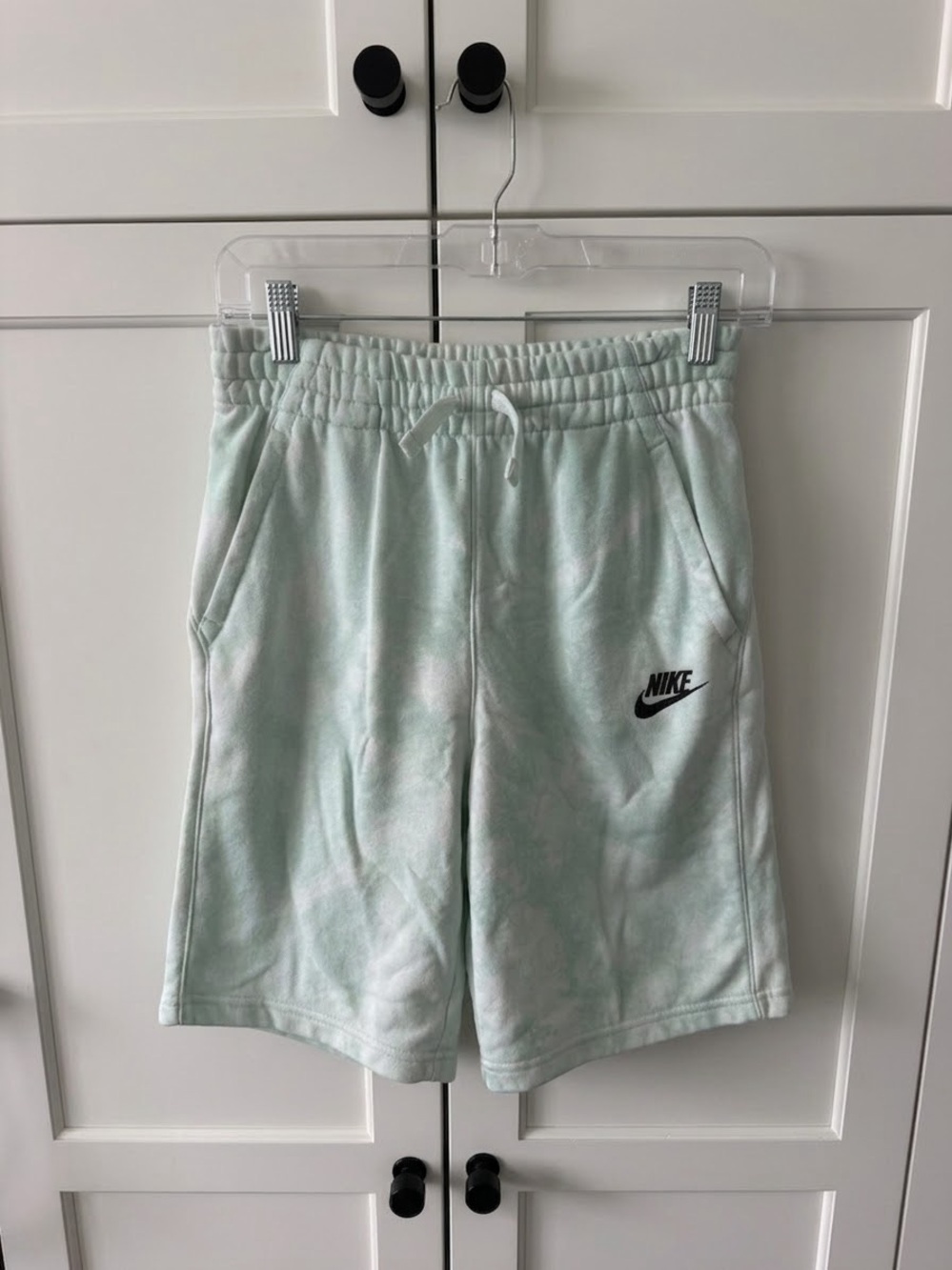 Nike Kids Light Mint Tie-Dye Athletic Shorts